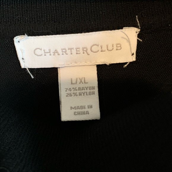 Charter Club black  Cowl Neck Cape - Picture 4 of 6